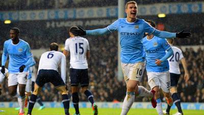 Man City steamroll Spurs to go back to summit