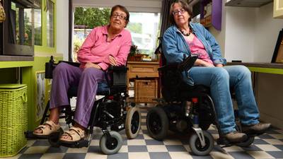 Sisters fundraise after wheel falls off reconditioned wheelchair