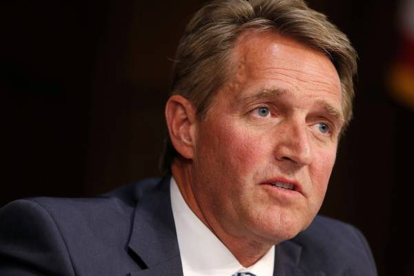 Republican senator Jeff Flake quits with fiery speech