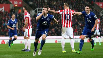 Seamus Coleman helps Everton to easy win at Stoke City