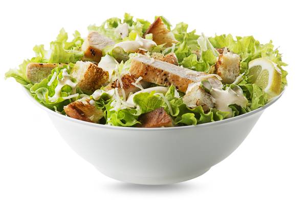 The key to a delicious chicken Caesar salad is in the dressing