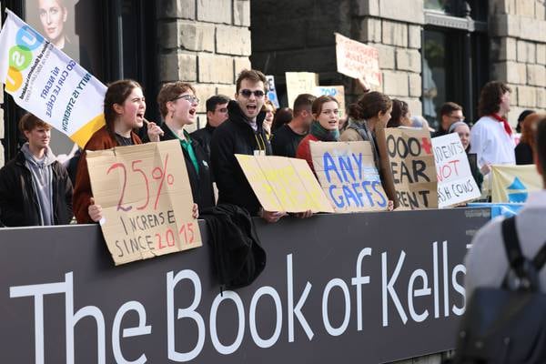 Trinity College Dublin defends decision to fine students’ union €214,000 for blocking access to Book of Kells