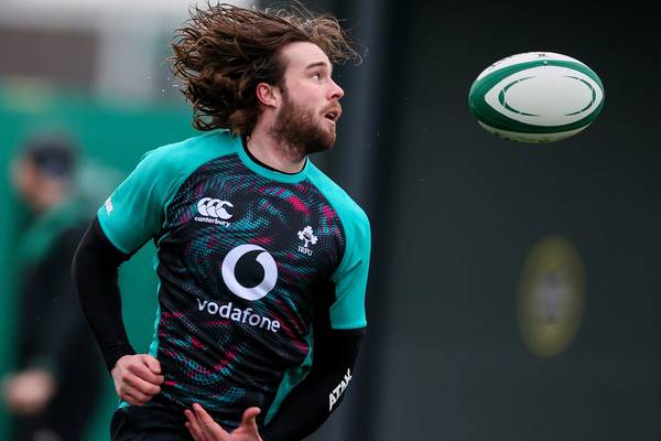 Mack Hansen in line to make Ireland debut against Wales in settled line-up
