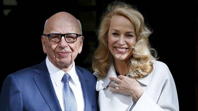 Rupert Murdoch marries ex-model Jerry Hall in London