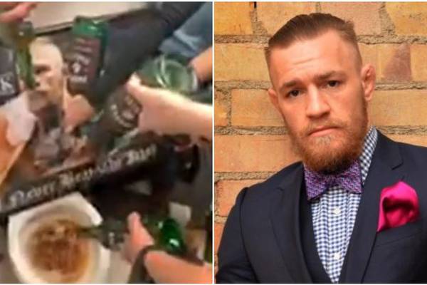 Pub staff film themselves pouring Conor McGregor’s whiskey down toilet