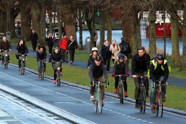 More than 12,000 cyclists a day commute into Dublin city