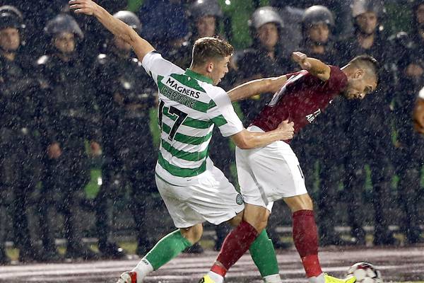 Celtic battle back to take control of tie on a rainy night in Sarajevo