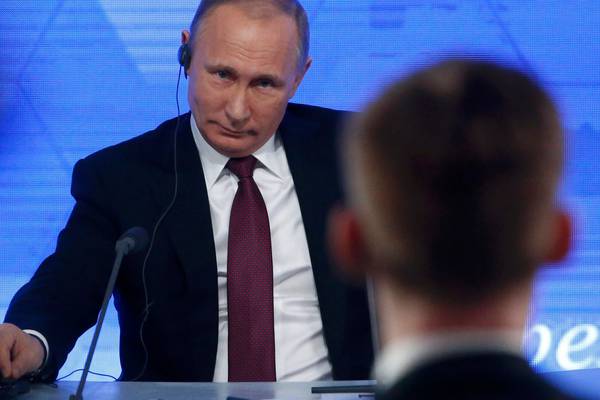 Putin says US Democrats sore losers in annual news conference