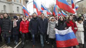 Thousands attend Boris Nemtsov memorial march in Moscow