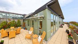 Bright roomy penthouse off N11 with wraparound views for €1.3m