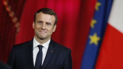 Macron radiates youth and energy at inauguration