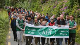 Walkers retrace steps of historic famine pilgrimage in Co Mayo