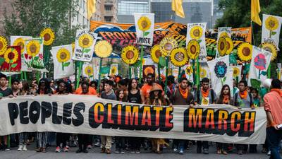 New York streets fill with climate protesters