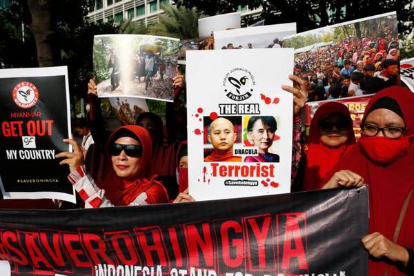 Indonesia urges Myanmar to stop attacks on Rohingya Muslims