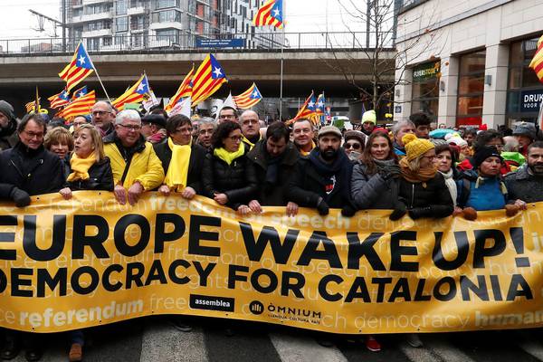 Nearly 50,000 march in Brussels for Catalan independence