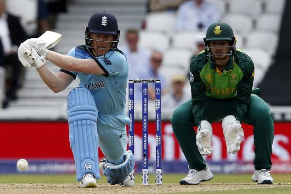 Eoin Morgan’s 57 helps England to opening World Cup win