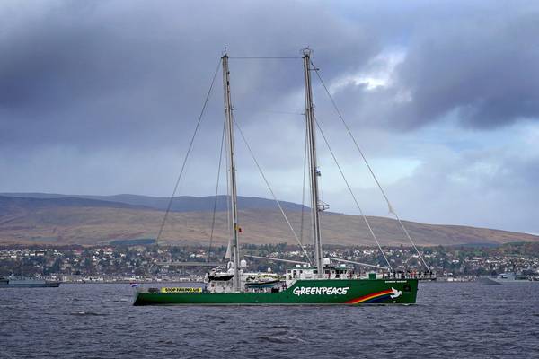 Greenpeace’s ‘Rainbow Warrior’ permitted to sail into Cop26 restricted zone