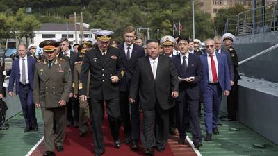 Kim Jong-un inspects nuclear-capable bombers as he meets Russian defence minister