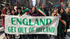 ‘Grow up Mary Lou’: Sinn Féin leader criticised over St Patrick’s Day banner