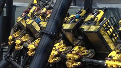 Four seriously injured in rollercoaster collision