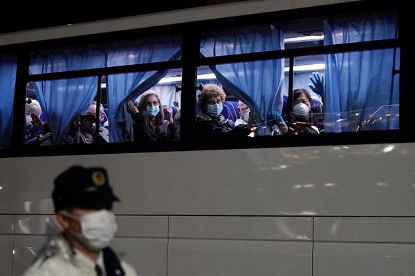 Coronavirus: Irish passengers trapped on cruise ship in Japan set to be evacuated