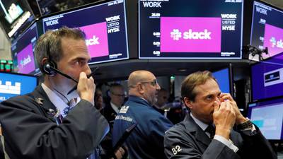 Slide in bank shares puts an end to market winning streak
