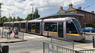 Woman died following collision with Luas tram in ‘extremely dark’ area