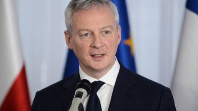 French finance minister to seek Irish support for digital tax