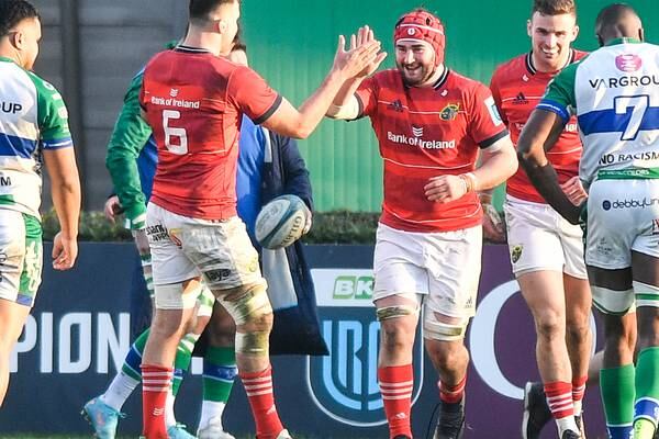 Munster leapfrog Benetton in table as they run in six tries in Treviso