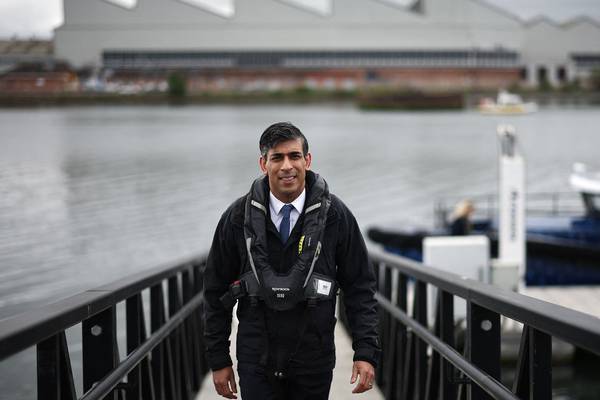 Rishi Sunak arrives in Belfast ahead of the UK election