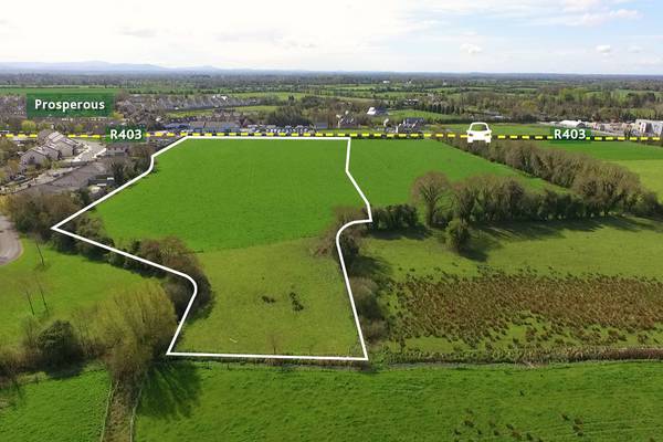 Kildare land with full planning for 49 houses seeks €1.8m