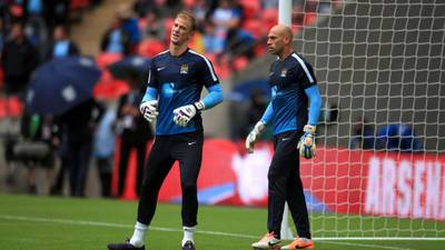 Manchester City’s Joe Hart facing stiff competition for number one jersey