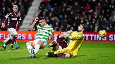 Celtic survive second-half scare to win at Hearts and keep pressure on Rangers
