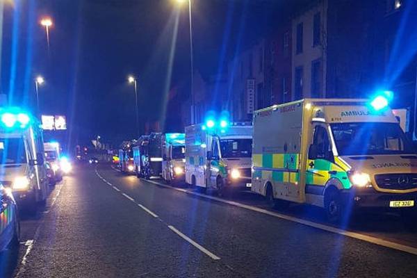 Fifty-five firefighters tackle overnight blaze in Belfast