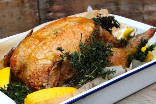 Roast chicken with lemon: it’s not fancy, but it’s mind-blowingly tasty
