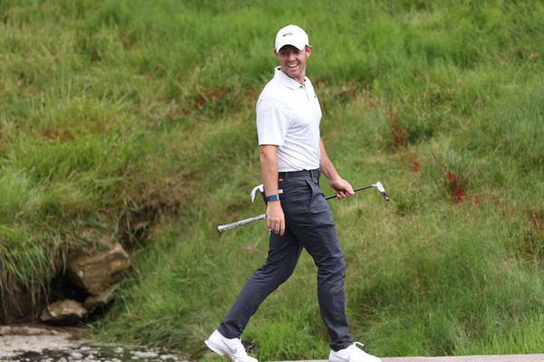 Rory McIlroy battles his way to level-par 72 as swing troubles return