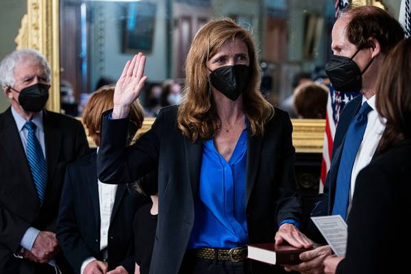 Samantha Power sworn in as head of US international aid agency