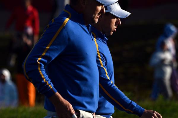 Nightmare start ensures a chastening outing for McIlroy and Poulter