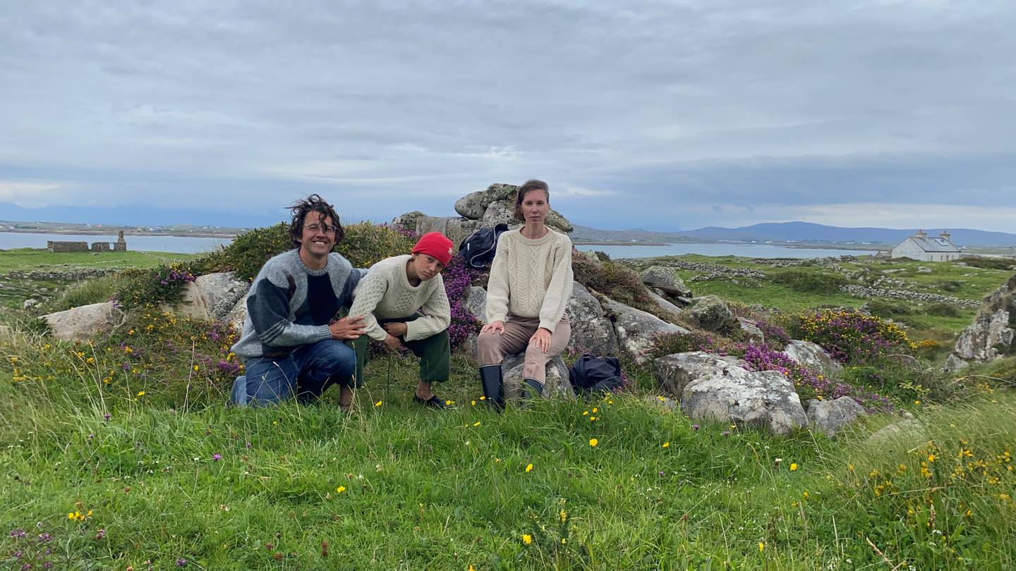 David Michiels, his wife Pascale Frateur and their son Ravelin on holiday on Mason Island in Aug 2023