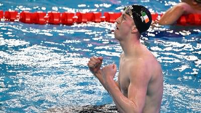 ‘I love pressure’: How Daniel Wiffen is seizing the moment on the world swimming stage