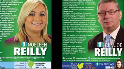 Sinn Féin gets polling date wrong on election leaflets