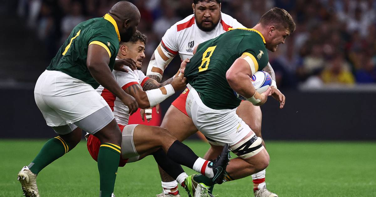 L’Afrique du Sud a battu les Tonga de 31 points pour gagner aux points bonus – Irish Times