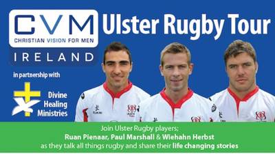 Ulster players to speak about faith at Belfast cathedral
