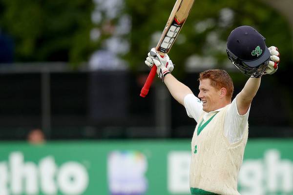 Kevin O’Brien becomes first Irish player to make a Test century