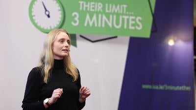 ‘One second over and you’re disqualified’: Students compete in Ireland’s first ‘three-minute thesis’ final