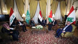 Arab leaders say Syria crisis can only be solved politically