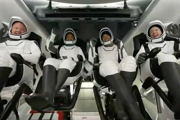 SpaceX capsule with world’s first all-civilian orbital crew returns safely