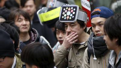 Strong turnout for world’s first glimpse at Apple Watch