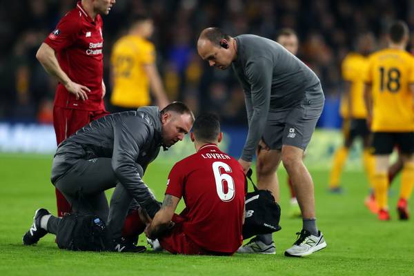 Lovren joins Liverpool’s growing centre back injury list