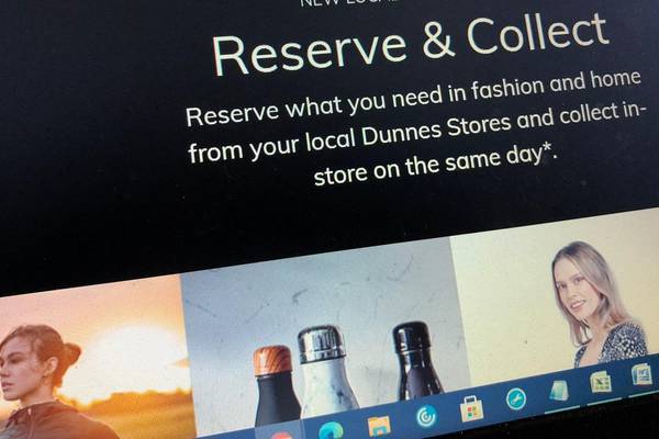 Dunnes Stores removes ‘reserve-and-collect’ service from website